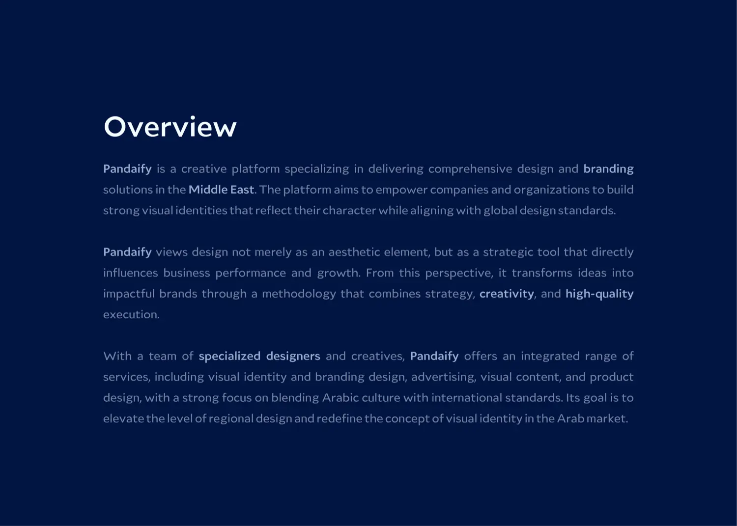 تصميم هوية بصرية – Pandaify