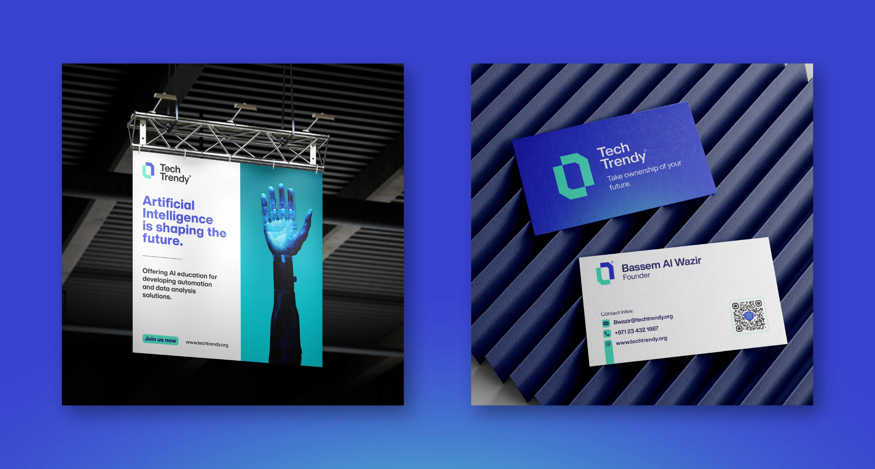 تصميم هوية بصرية – Tech Trendy